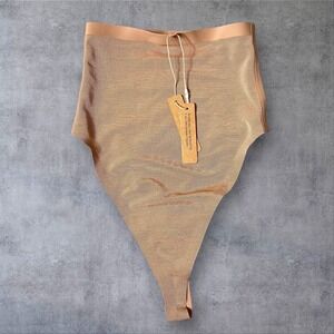 New‎ SKIMS Solution Thong High Waist Seamless Smoothing Nude Shapewear XXS